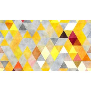 Elastico con stampa 4 cm - triangolo giallo 