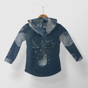 Pannello con taglio sulla giacca softshell - Cervo blu scuro invernale taglia 86