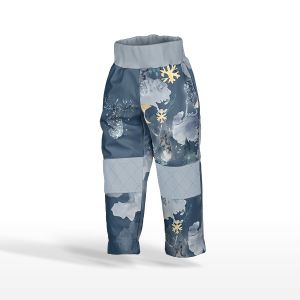 Pannello con modello per pantaloni softshell taglia 116 - Cervo blu scuro